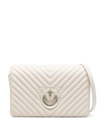 PINKO Love Click Classic Cross Body Bag Neutrals at Farfetch